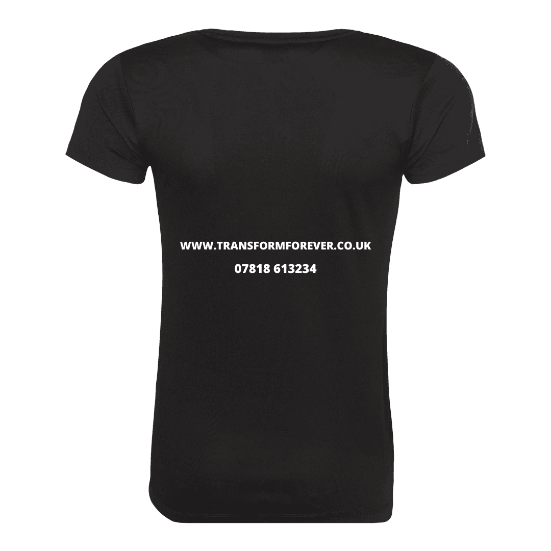 Cool Plus T-shirt Ladies Back - Black