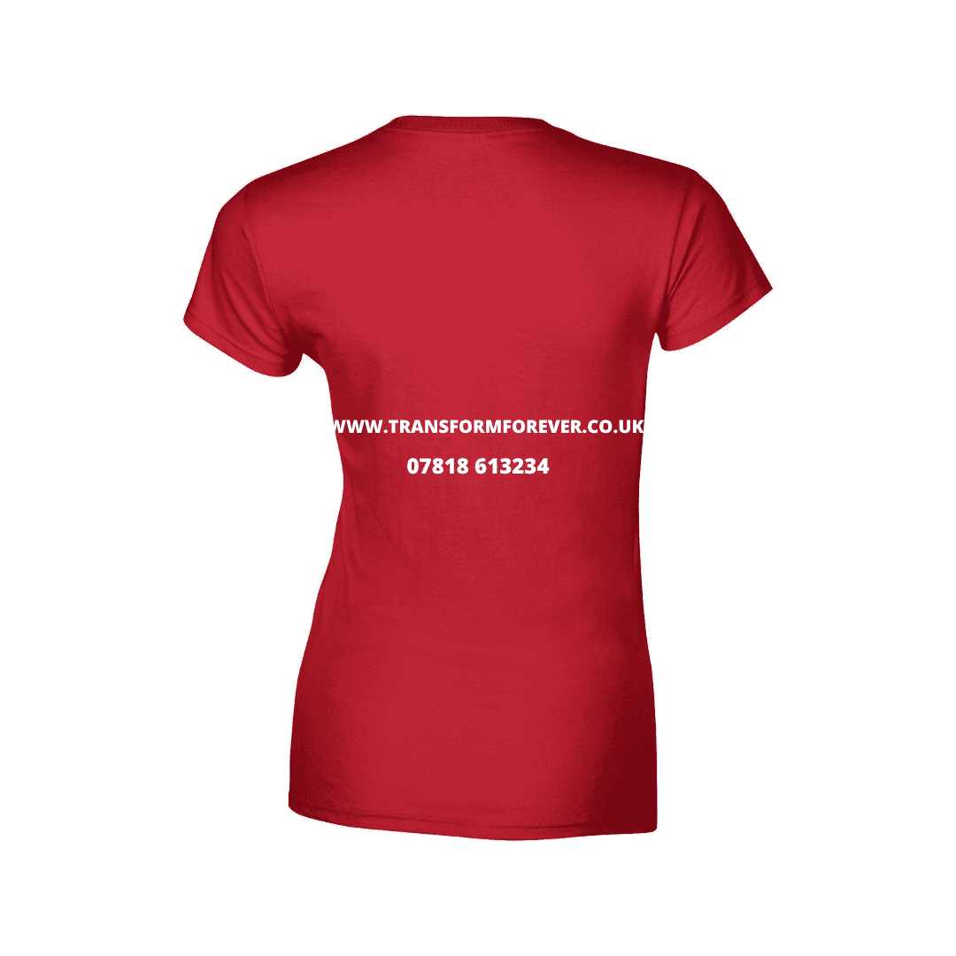 Cool Plus T-shirt Ladies Back - Red
