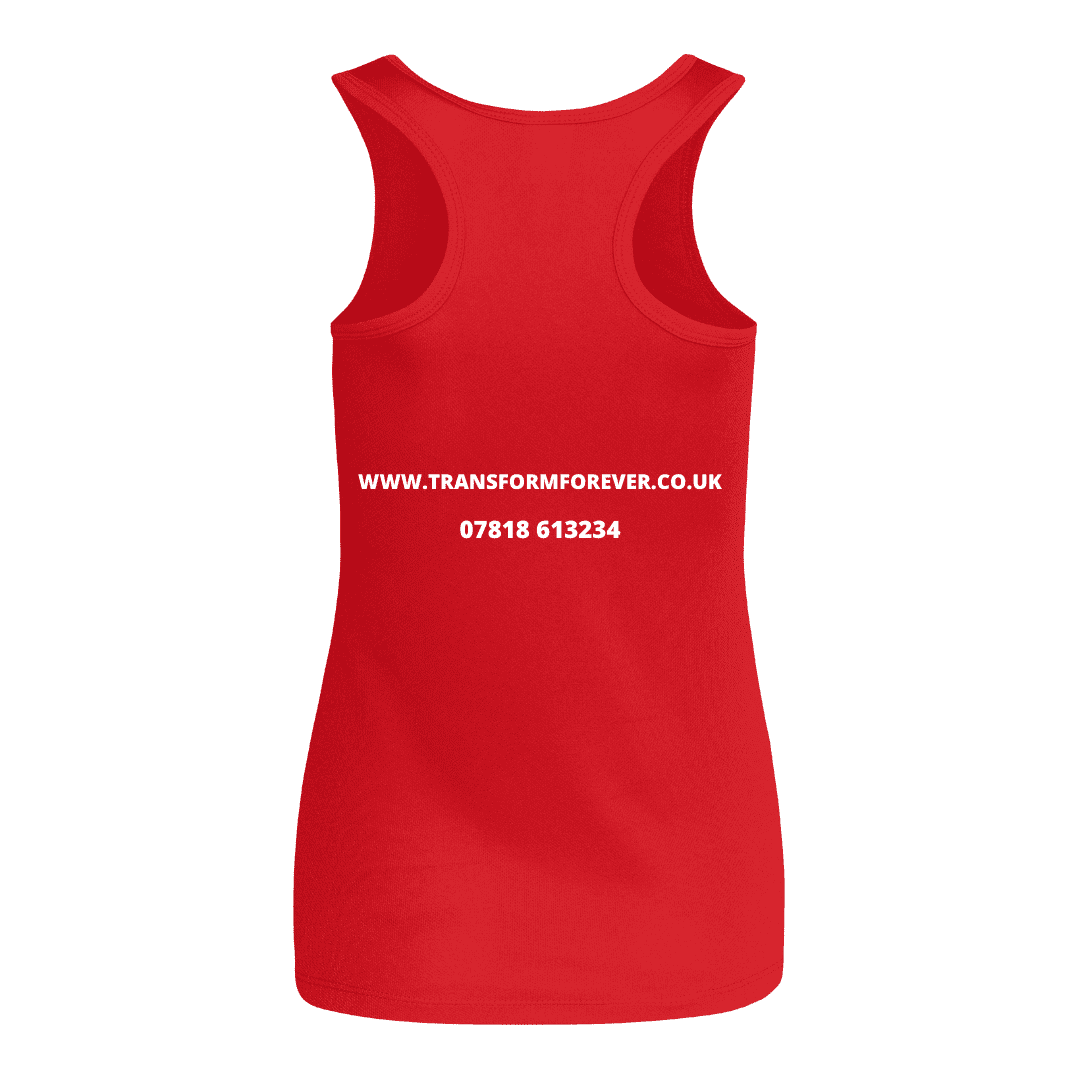 Cool Plus Vest Ladies Back - Red