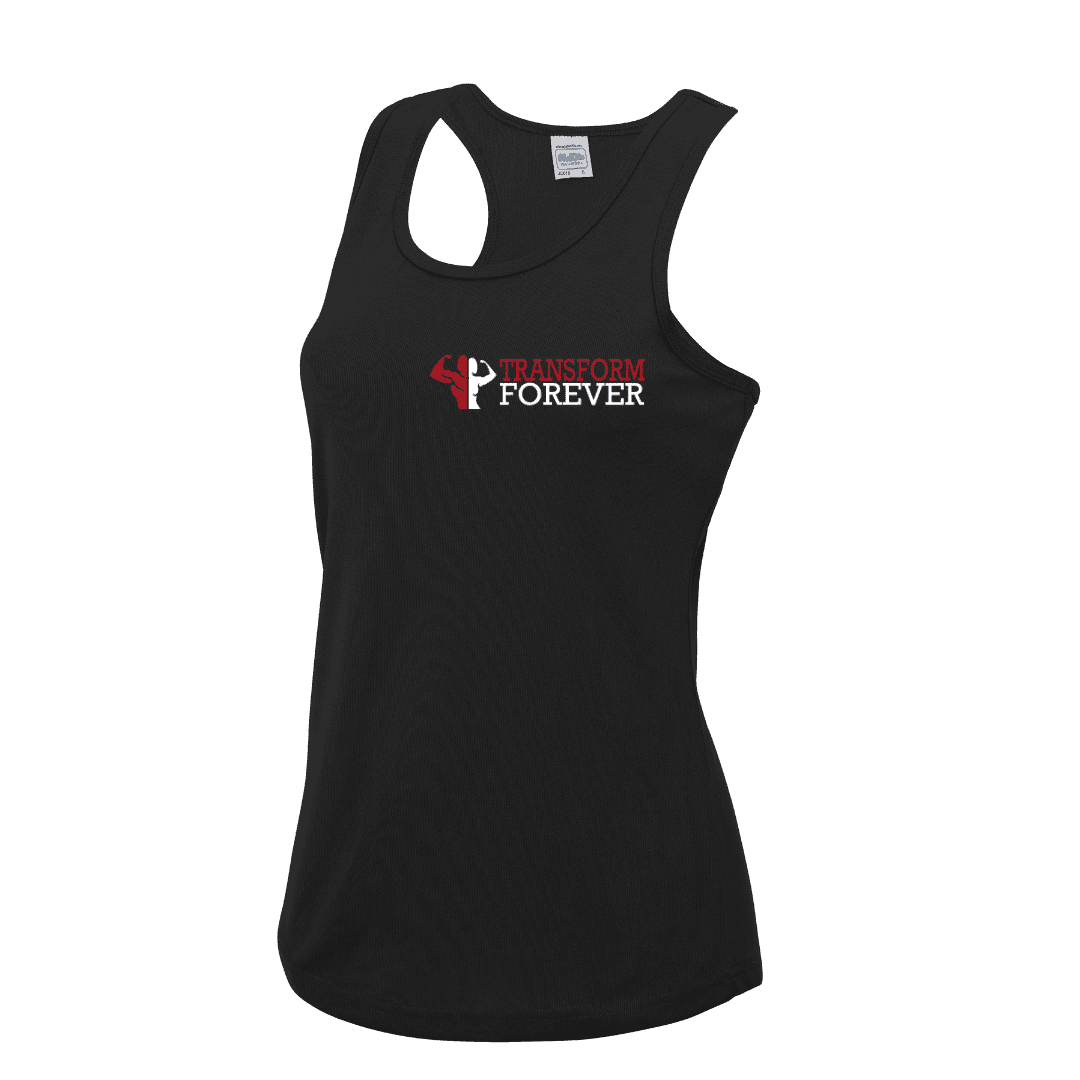 Cool Plus Vest Ladies Front - Black