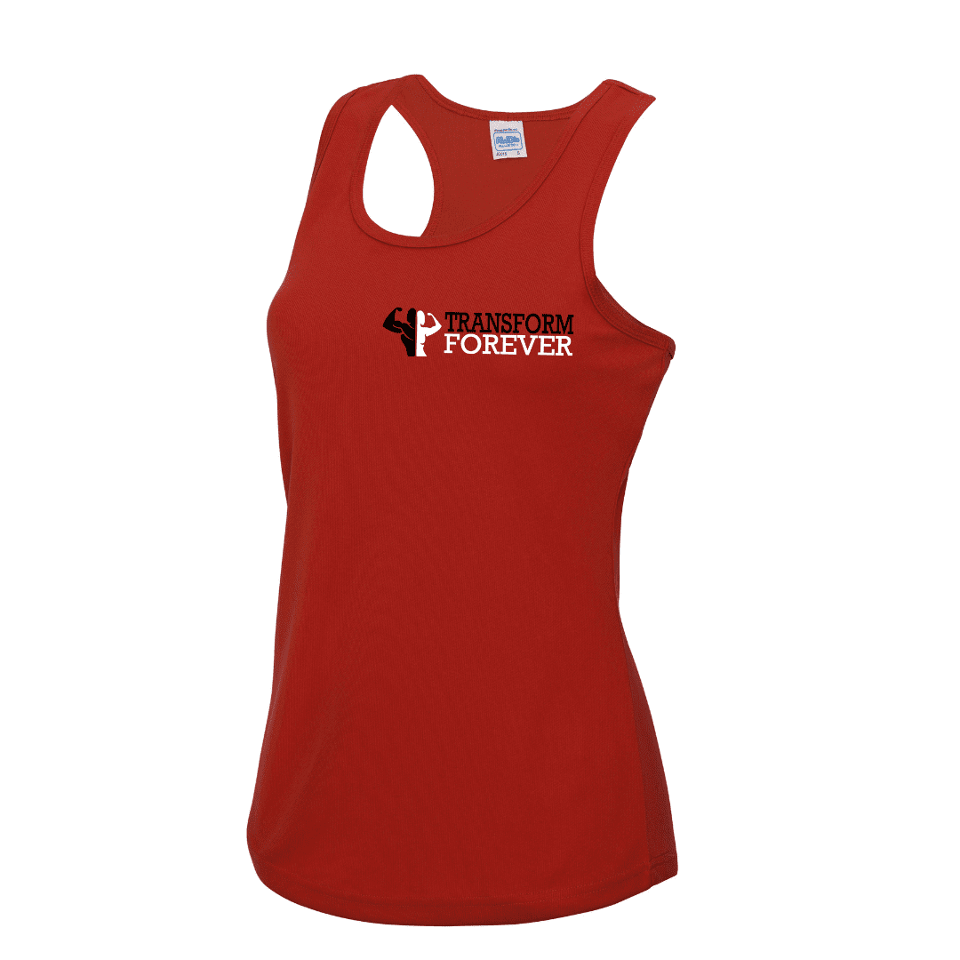 Cool Plus Vest Ladies Front - Red