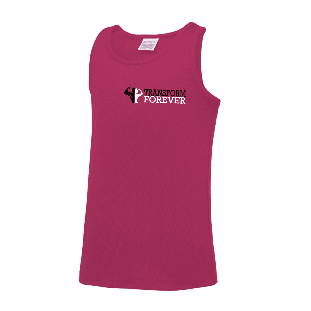 Cool Plus Vest Men Front - Pink