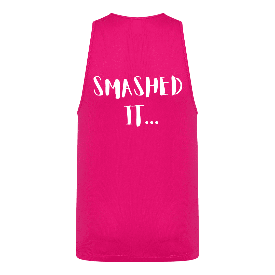 Cool plus vest men Smashed it Pink