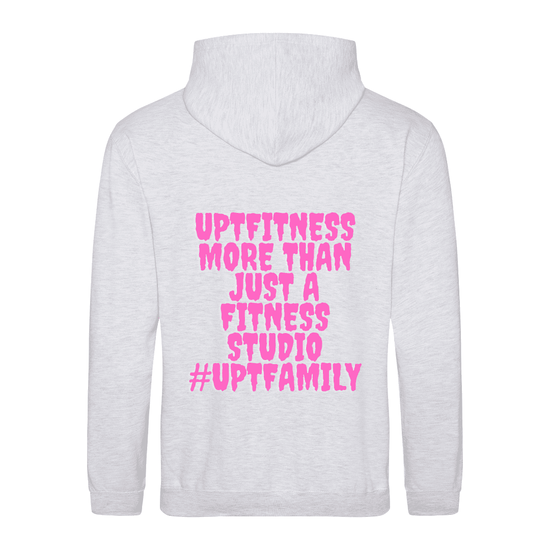 Zip Hoodie Back 2 - Grey