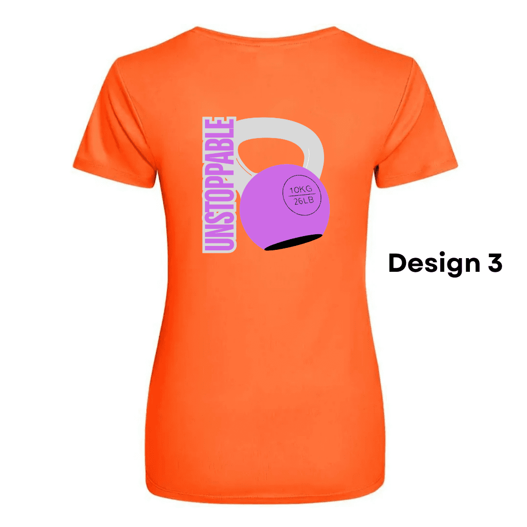 Cotton Orange Ladies 3 Unstoppable