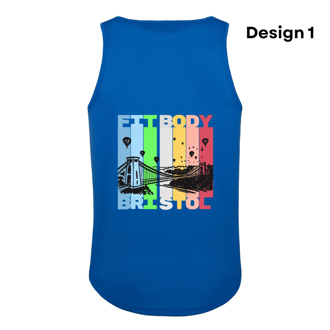 Men Vest Blue Design 1