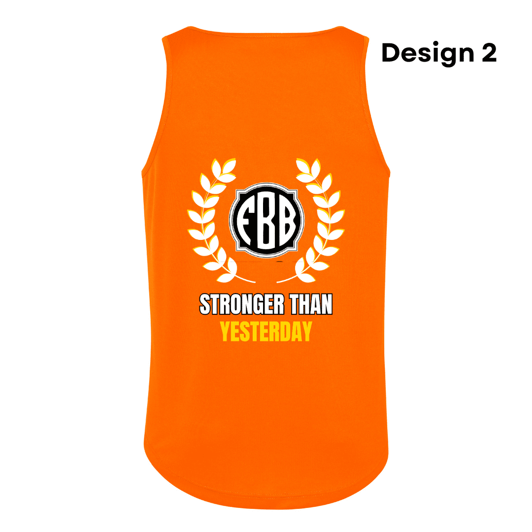 Men Vest Orange Design 2