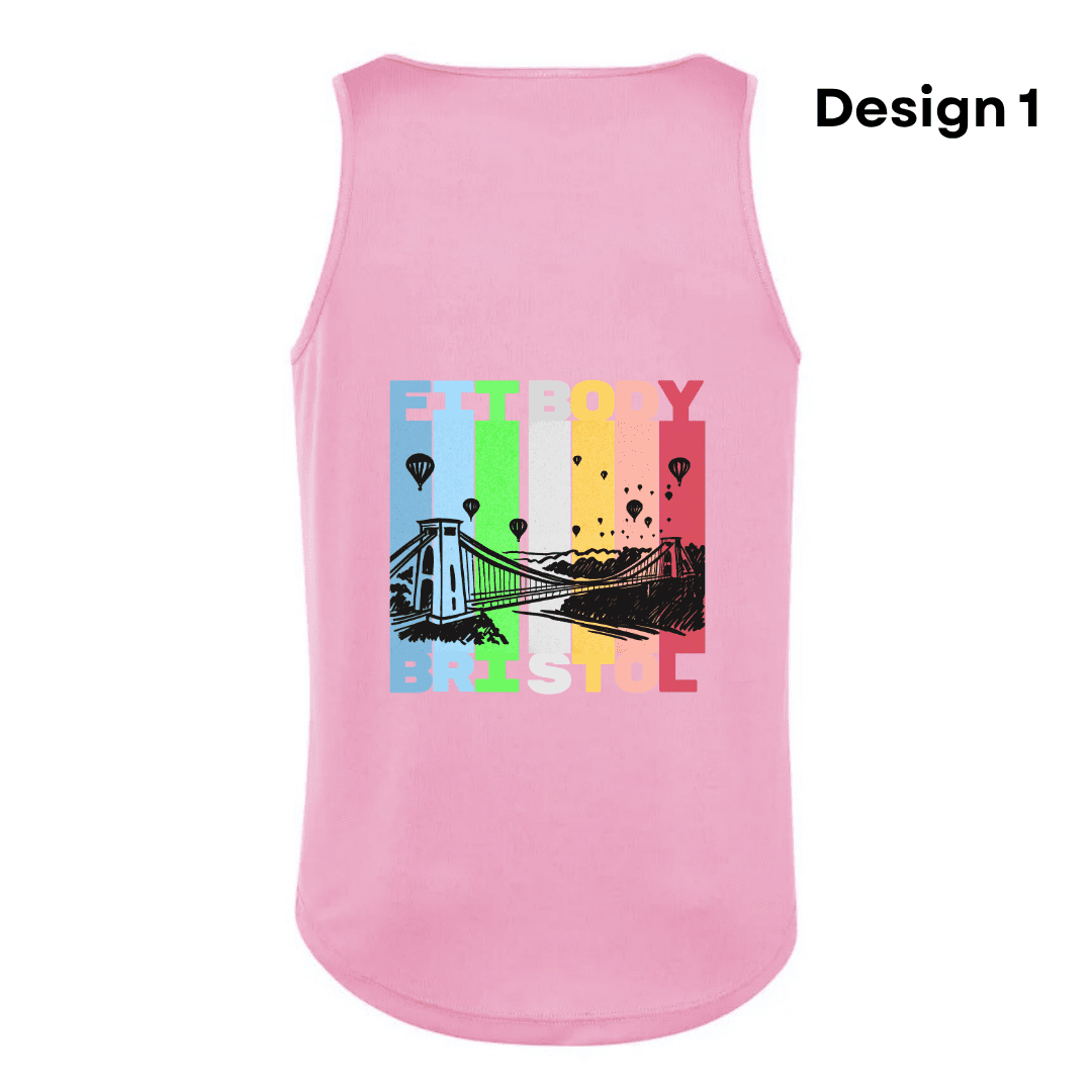 Men Vest Pink Design 1