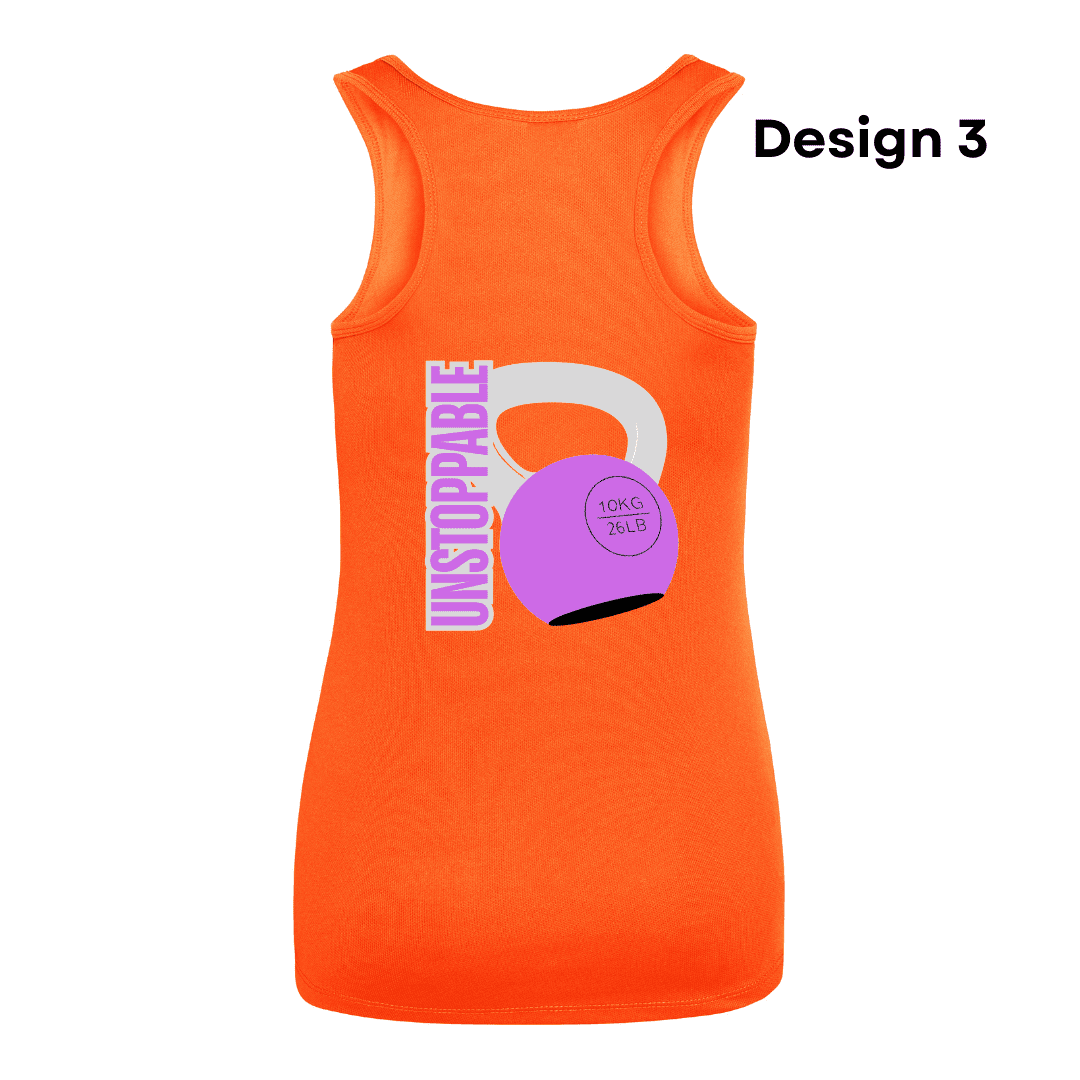 Vest Orange Design 3 Unstoppable